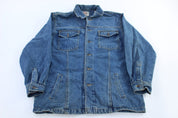 90's Bugle Boy Dark Wash Denim Jacket - Jacket - Thrifted Threads