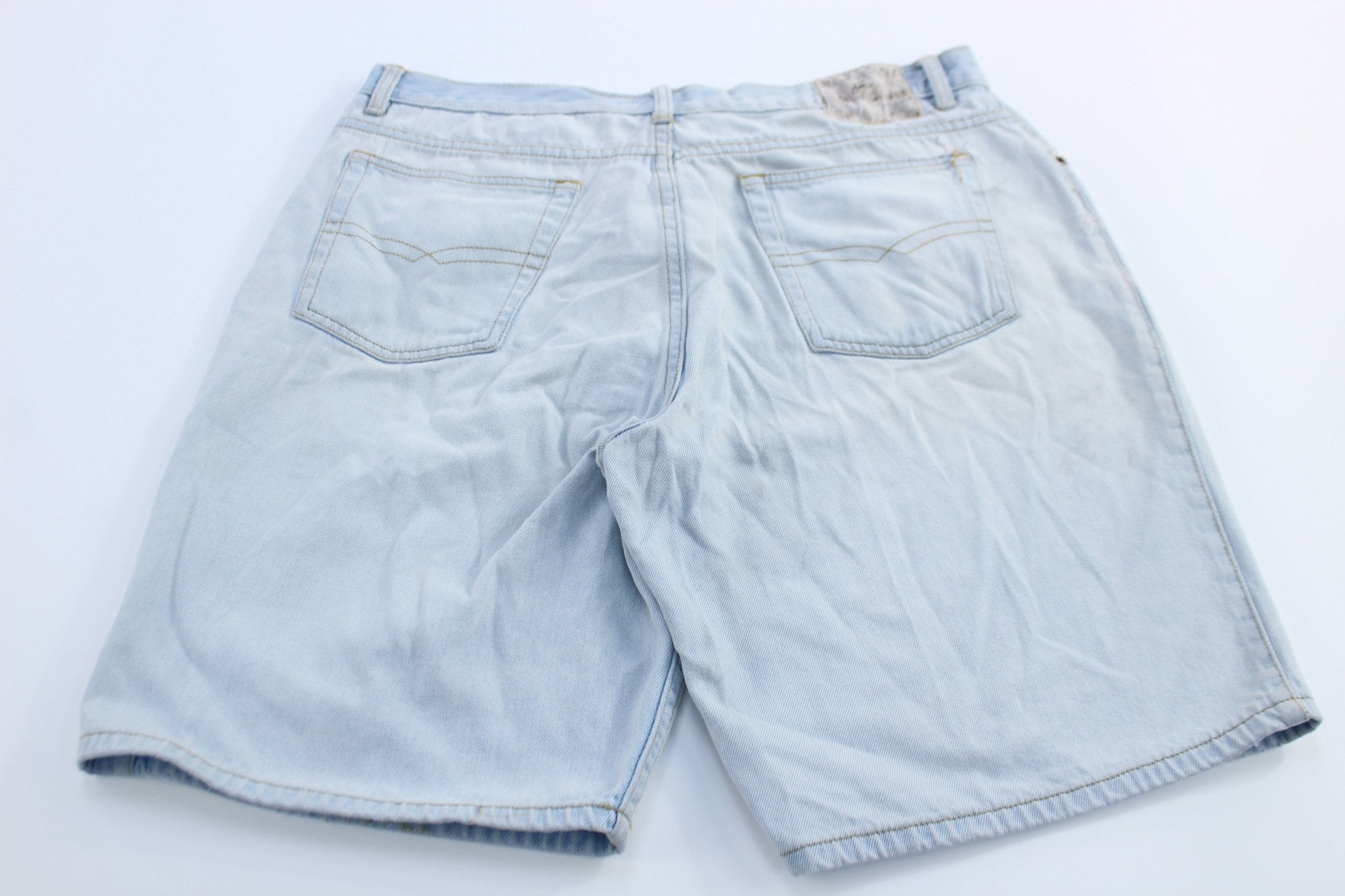 90's Bugle Boy Light Wash Denim Shorts - ThriftedThreads.com