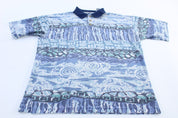 90's Bugle Boy Seaside Themed Button Up - Button Up - Thrifted Threads