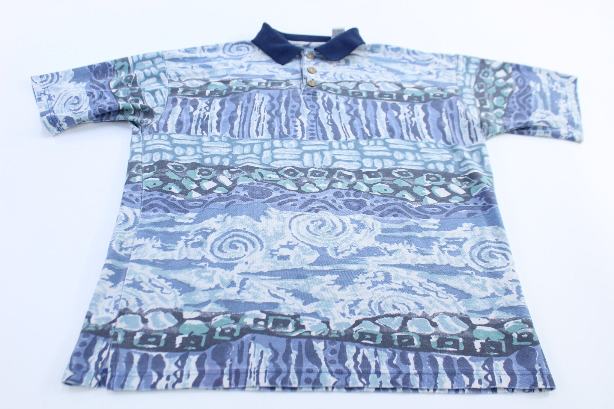 90's Bugle Boy Seaside Themed Button Up - Button Up - Thrifted Threads