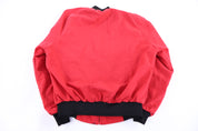 90's Cal Craft Red Multipattern Bomber Jacket - Jacket - Thrifted Threads