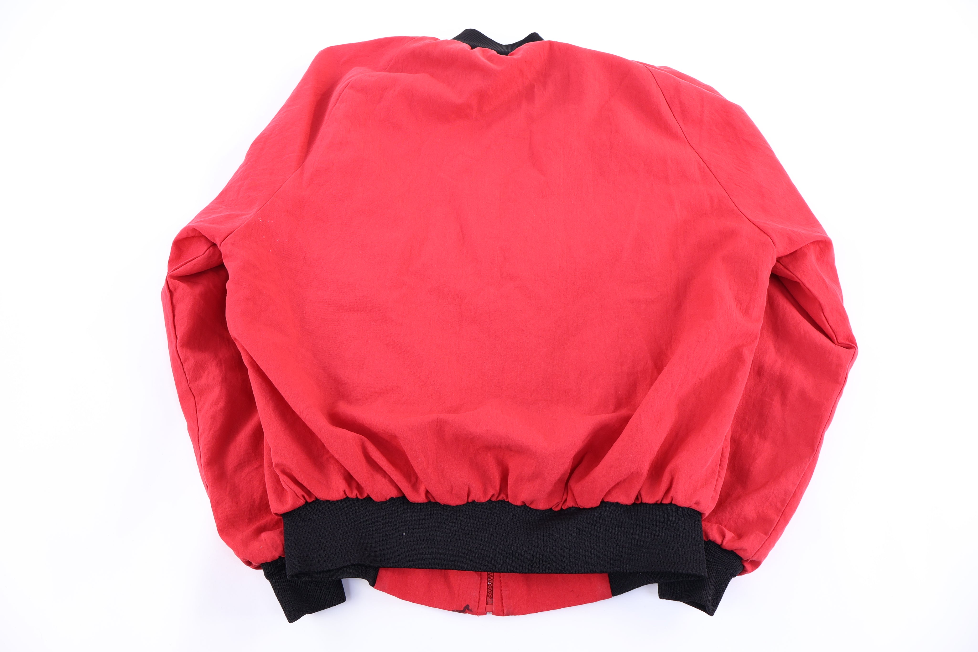 90's Cal Craft Red Multipattern Bomber Jacket - Jacket - Thrifted Threads