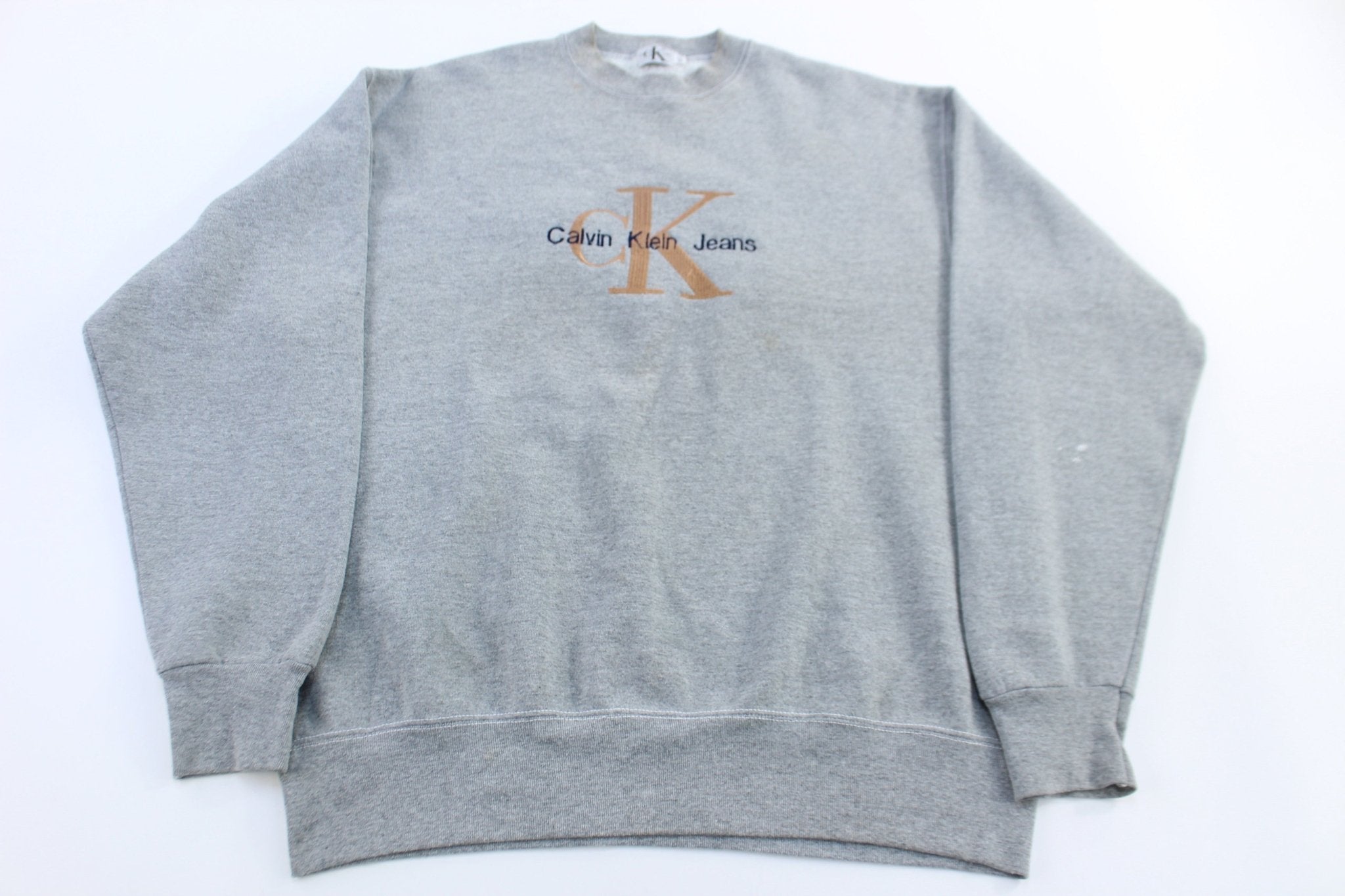 90's Calvin Klein Jeans Embroidered Sweatshirt - Sweatshirt - Thrifted Threads