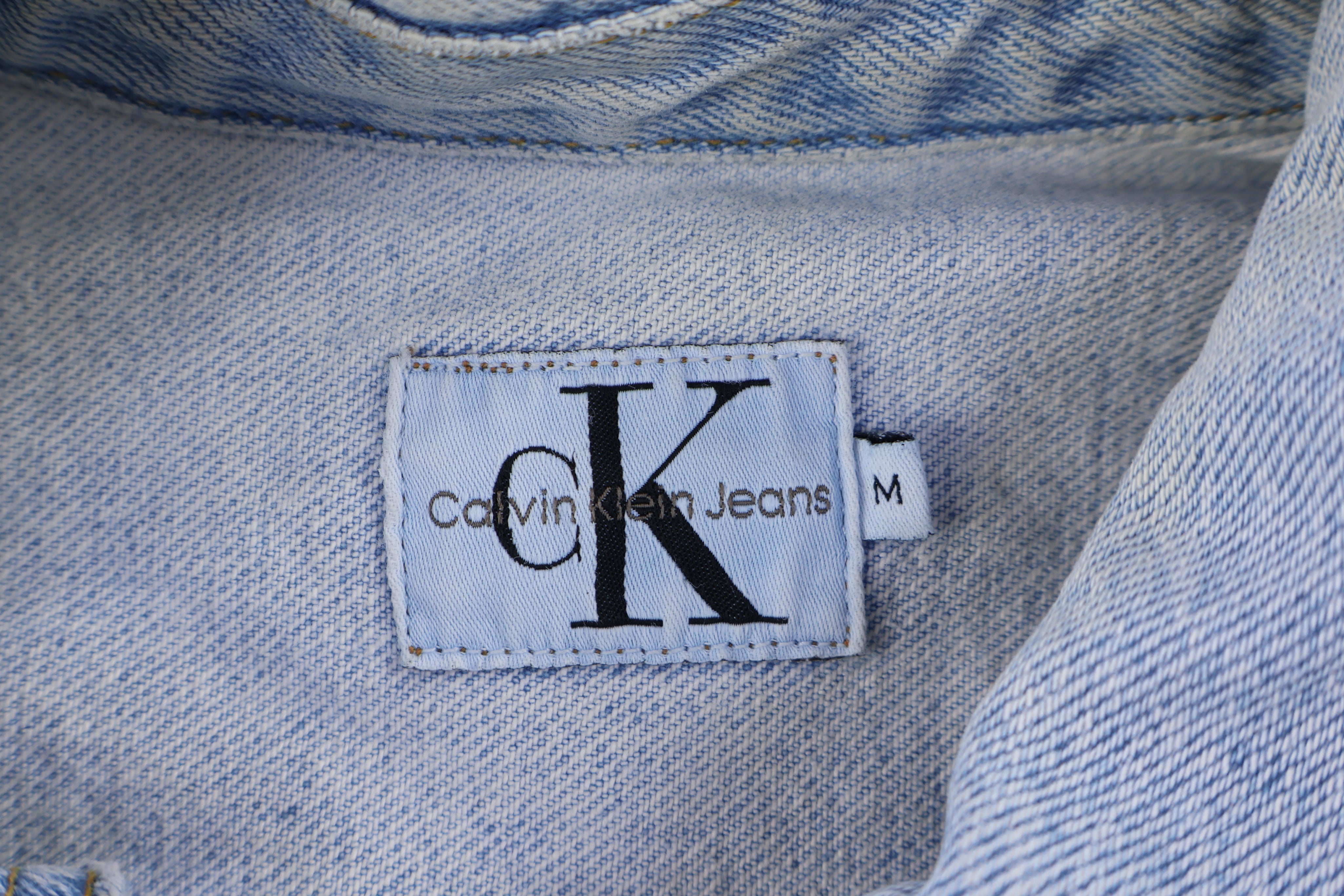 90's Calvin Klein Light Wash Denim Jacket - Jacket - Thrifted Threads