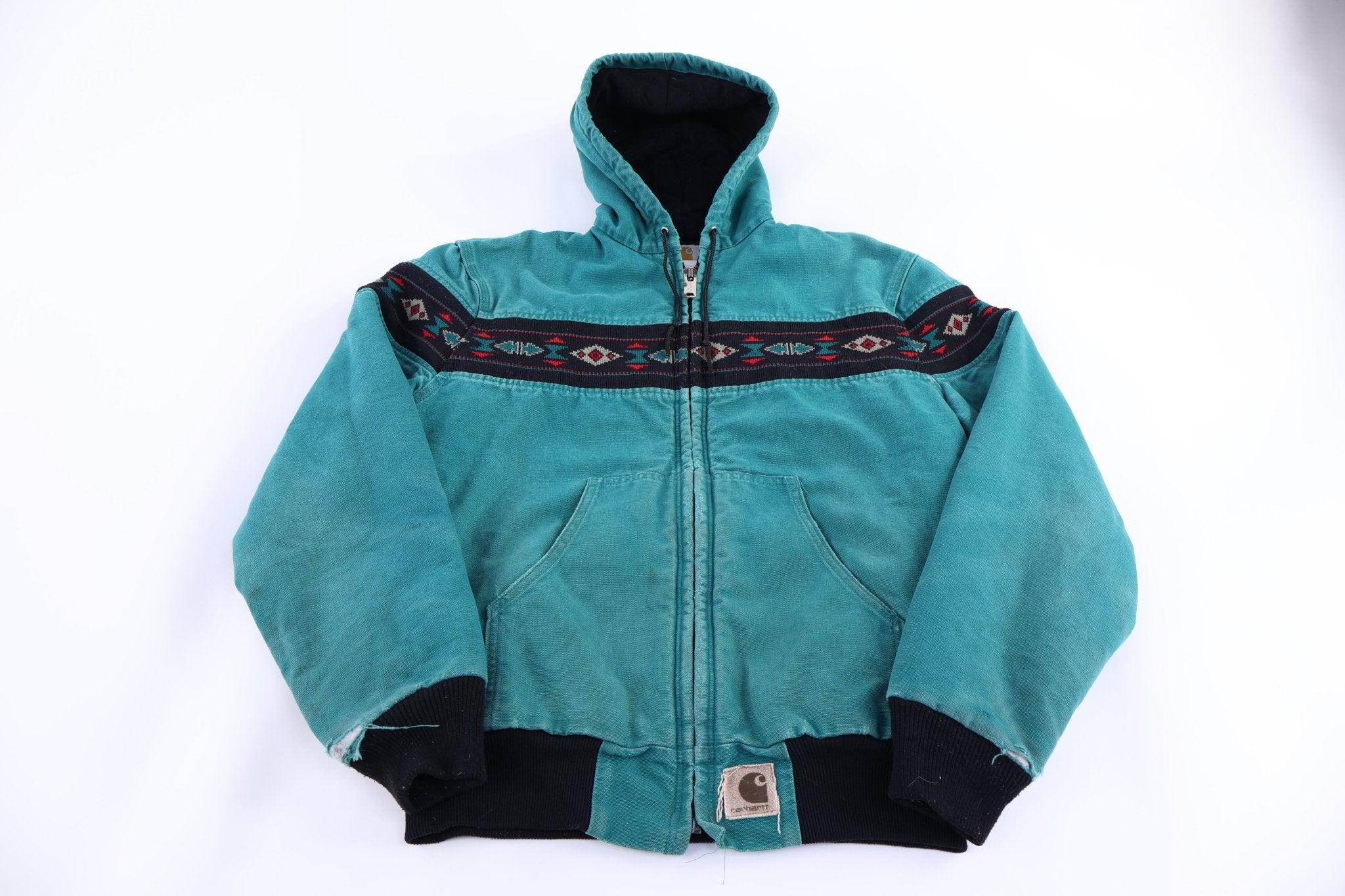 90's Carhartt Aztec Pattern Full Zip Jacket - Jacket - Thrifted Threads
