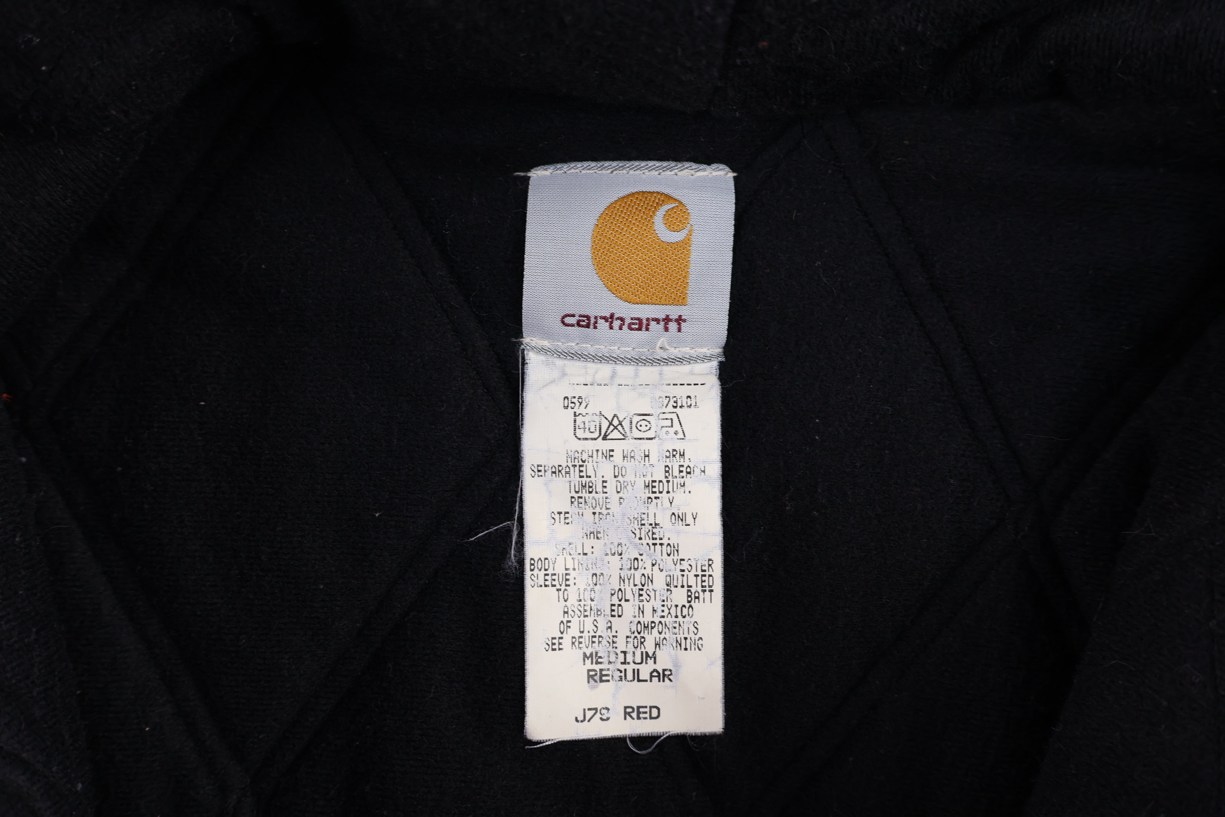 90's Carhartt Aztec Pattern Red Full Zip Jacket - Jacket - Thrifted Threads