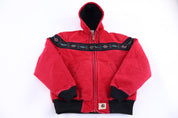 90's Carhartt Aztec Pattern Red Full Zip Jacket - Jacket - Thrifted Threads