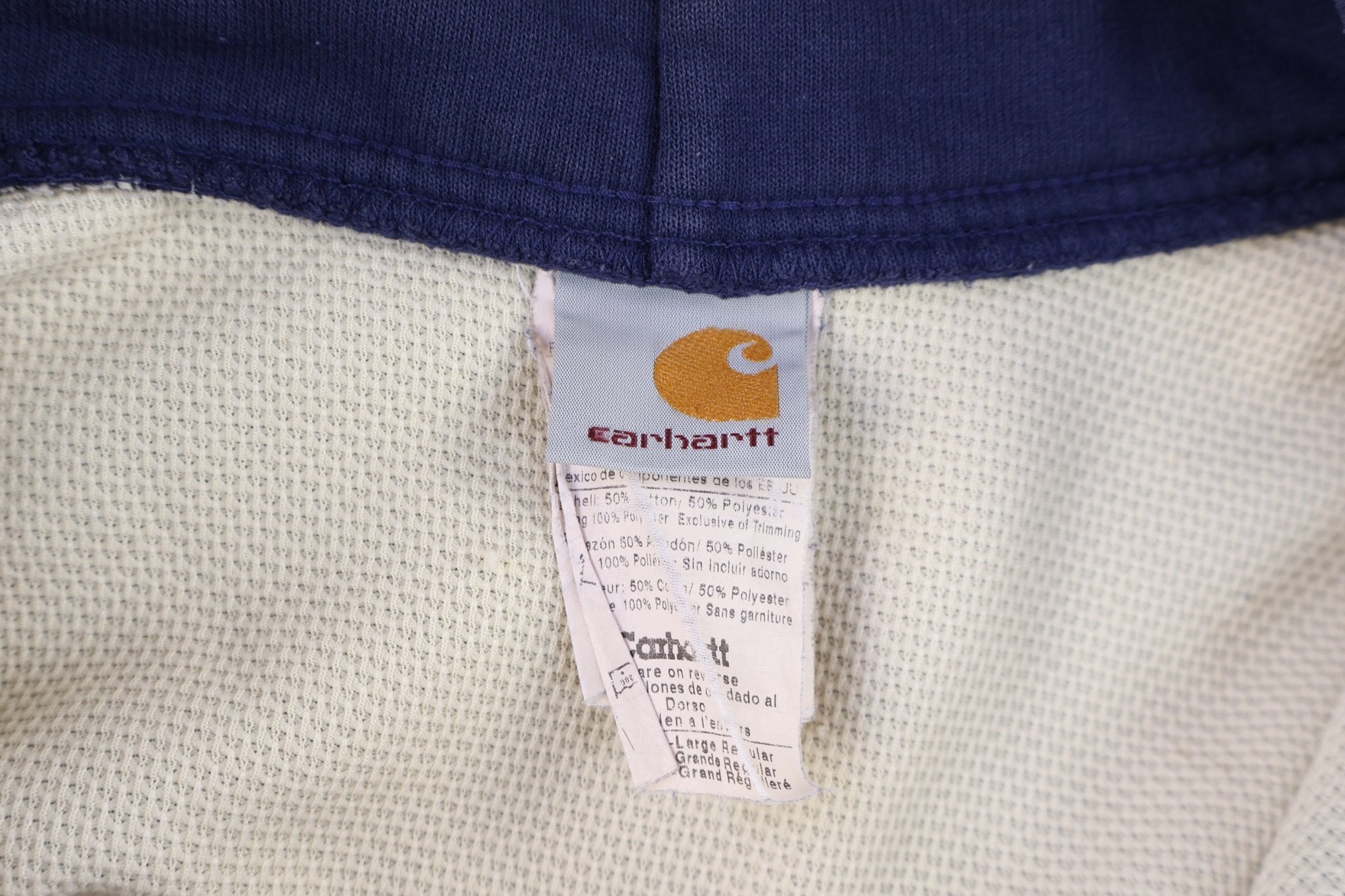 90's Carhartt Embroidered Logo Thermal Lined Full Zip Jacket – Thrifted ...