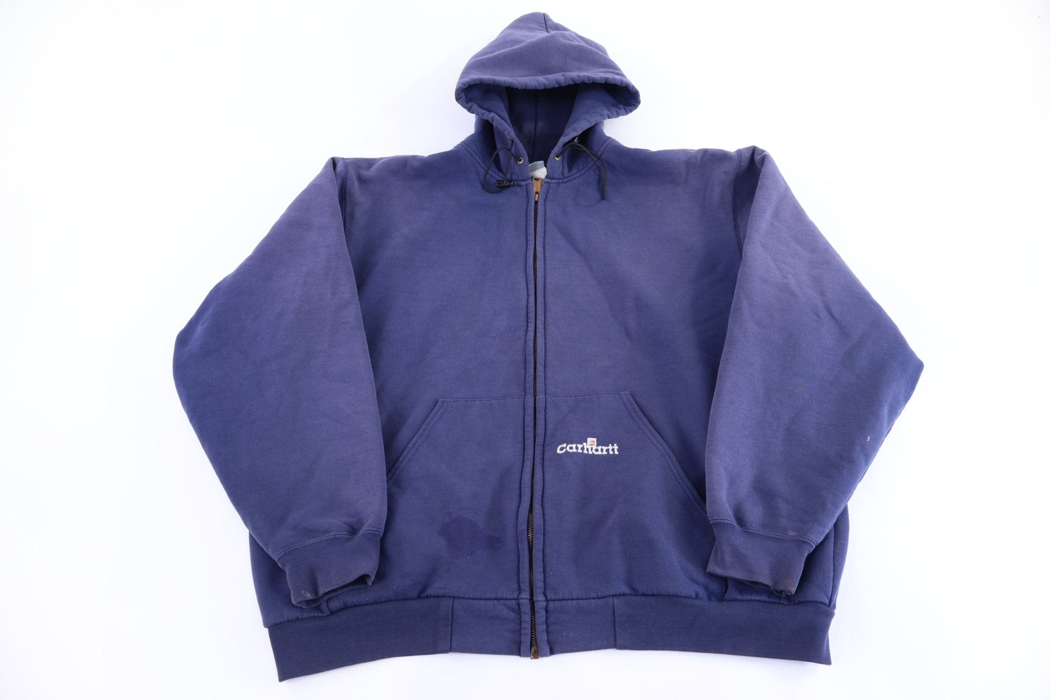 90's Carhartt Embroidered Logo Thermal Lined Full Zip Jacket – Thrifted ...