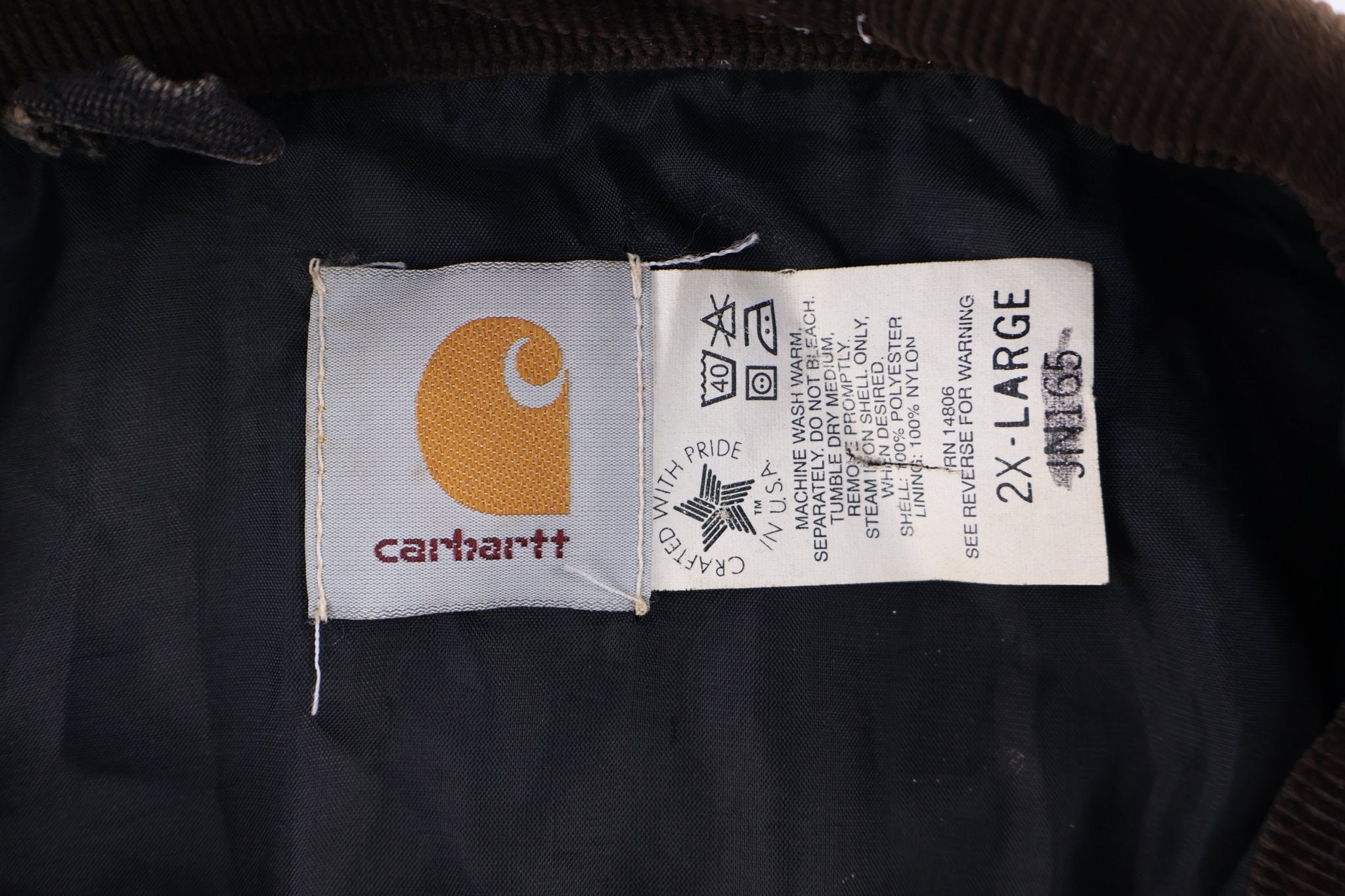 90's Carhartt Logo Patch Brown Santa Fe Jacket - Jacket - Thrifted Threads