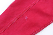 90's Carhartt Logo Patch Red Santa Fe Zip Up Jacket - ThriftedThreads.com