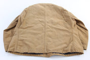 90's Carhartt Logo Patch Tan Blanket Lined Chore Jacket - ThriftedThreads.com