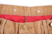 90's Carhartt Logo Patch Tan Quilted Lined Pants - Pants - Thrifted Threads