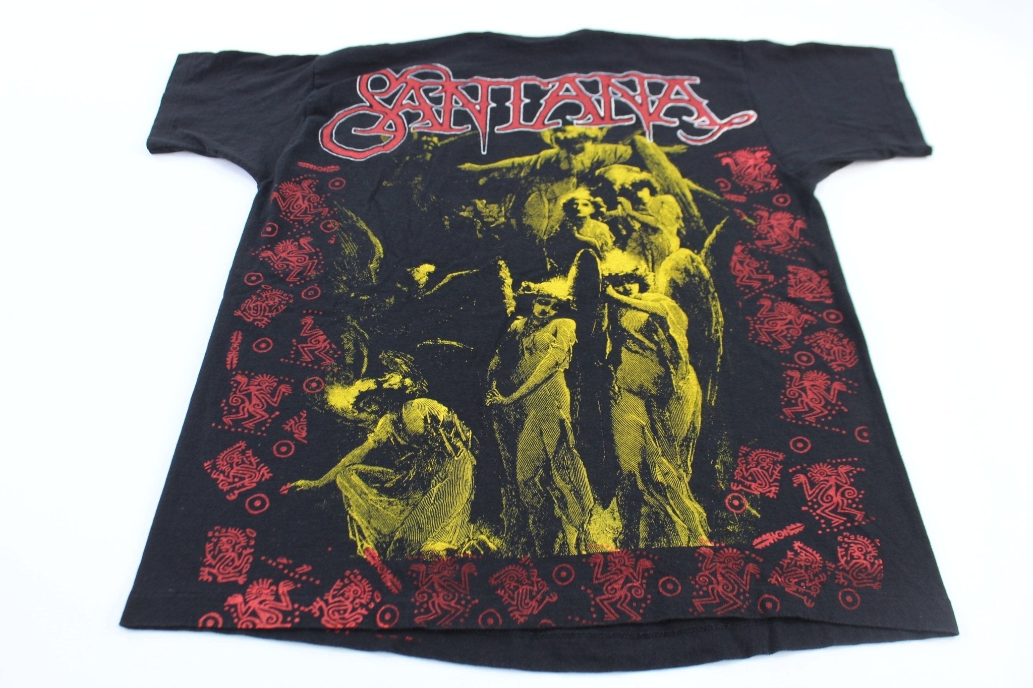 90's Carlos Santana All Over Print T-Shirt - T-Shirts - Thrifted Threads