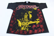 90's Carlos Santana All Over Print T-Shirt - T-Shirts - Thrifted Threads