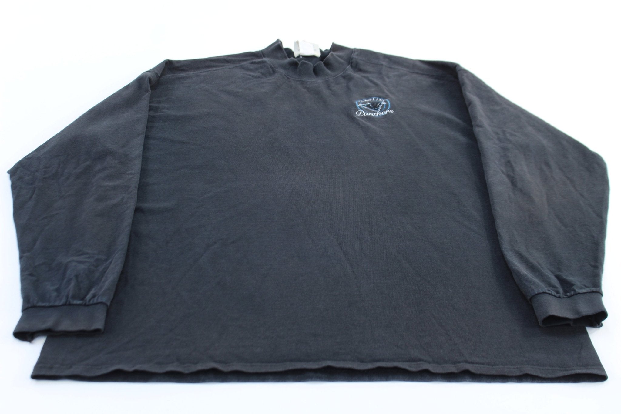 90's Carolina Panthers Football Black Lee Sport LS T-Shirt - ThriftedThreads.com