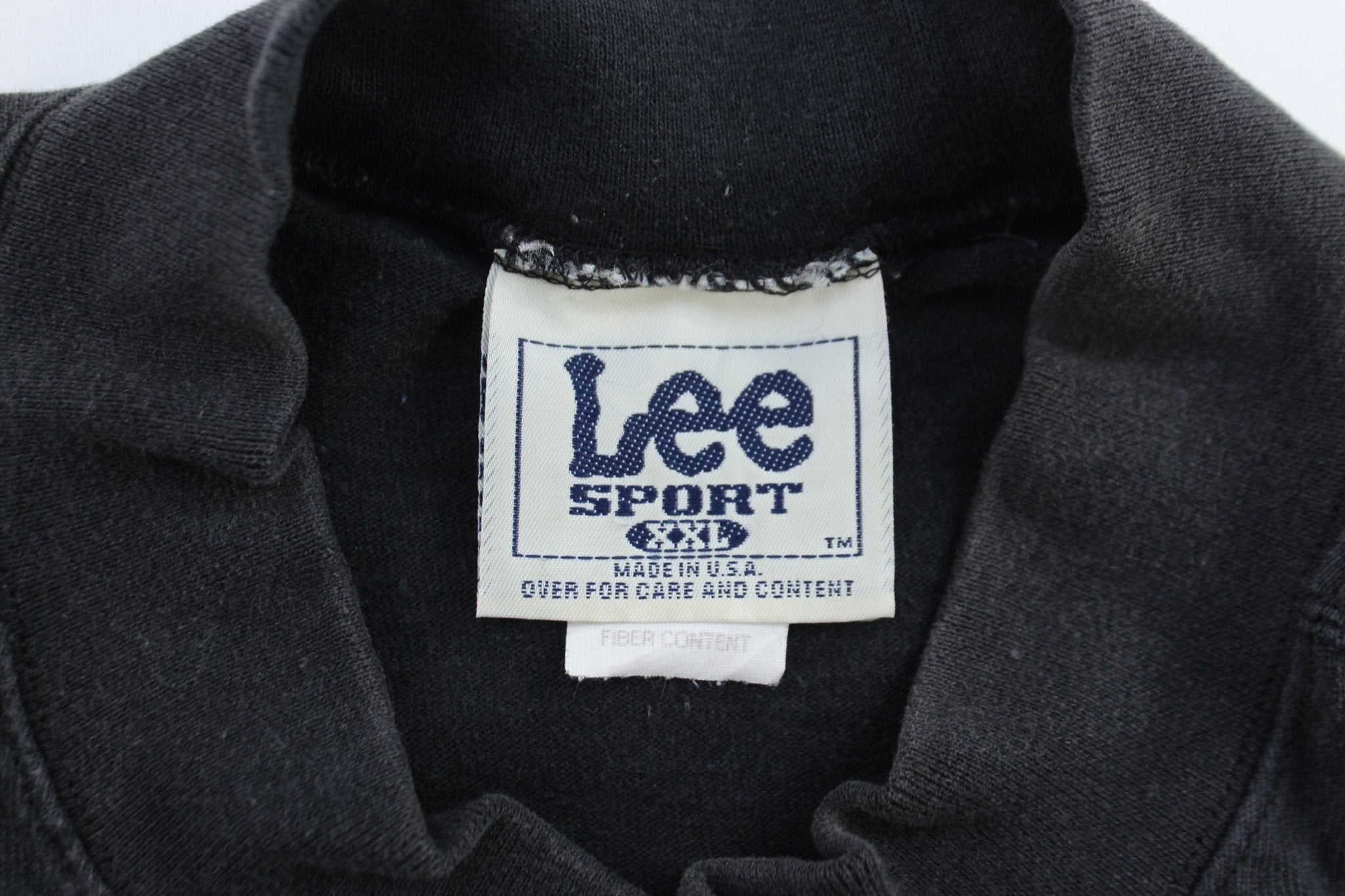 90's Carolina Panthers Football Black Lee Sport LS T-Shirt - ThriftedThreads.com