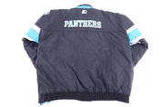 90's Carolina Panthers Football Full Zip Jacket - jacket - Thrifted Threads