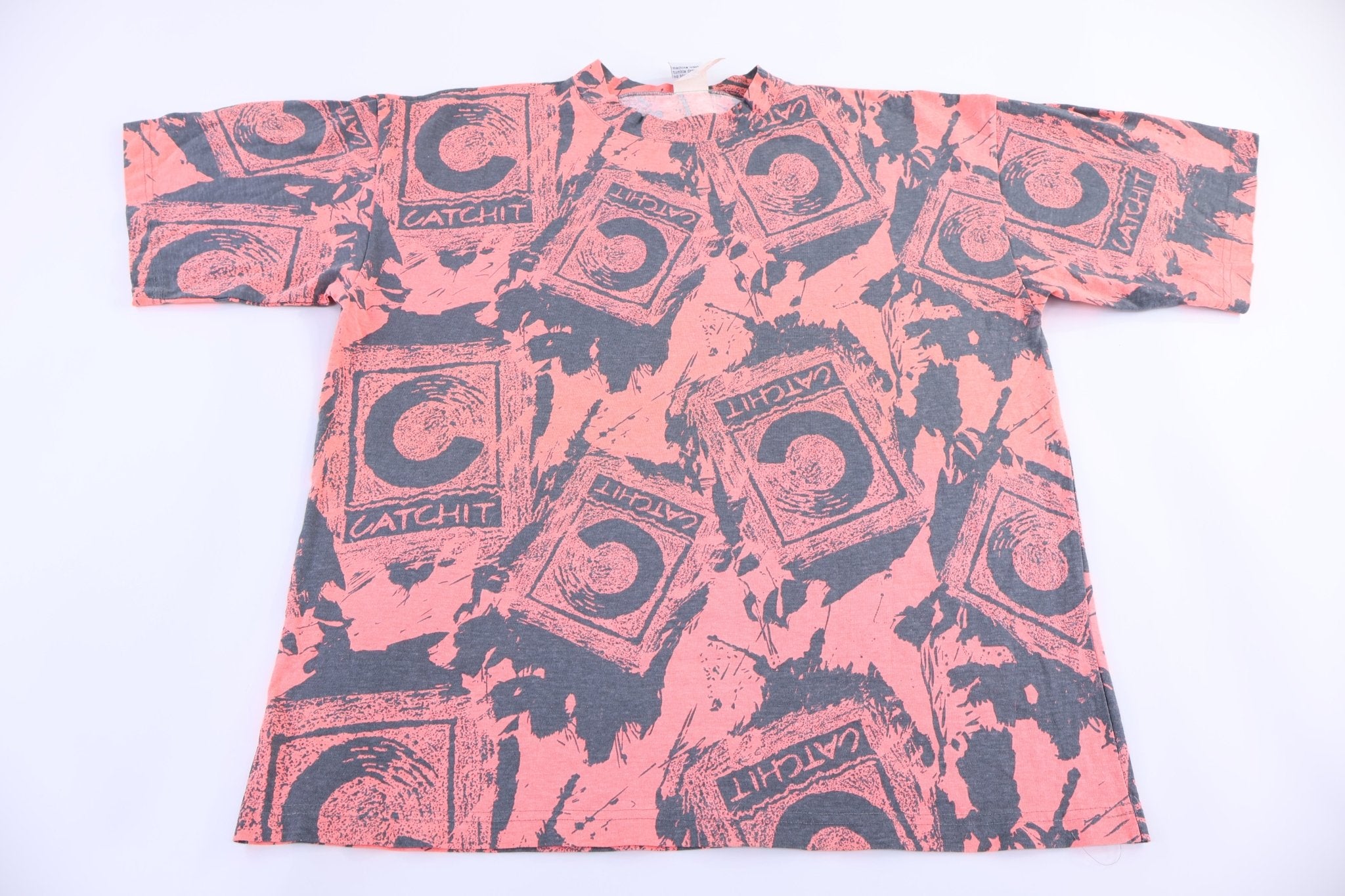 90's Catch It Surf All Over Graphic T-shirt - Shirts & Tops - Thrifted Threads