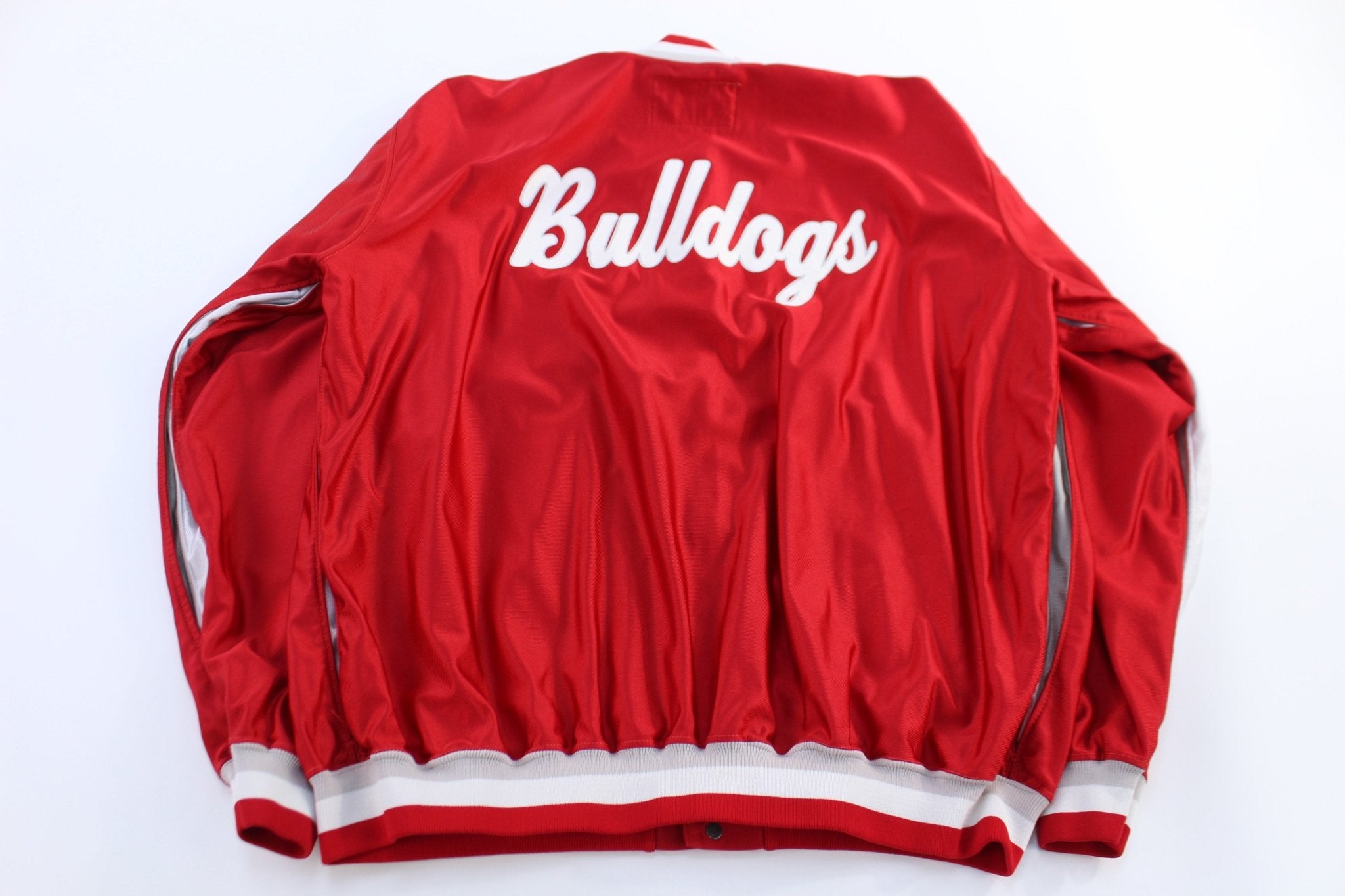 90's Champion Bulldogs Satin Jacket - ThriftedThreads.com