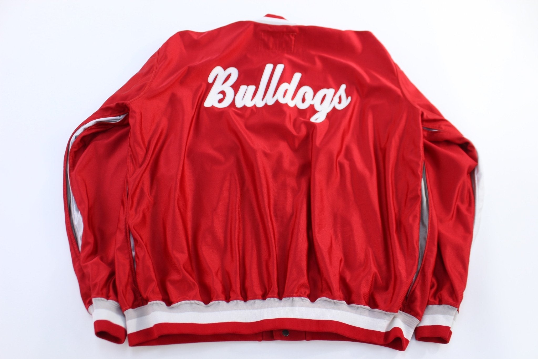90's Champion Bulldogs Satin Jacket - Jacket - Thrifted Threads