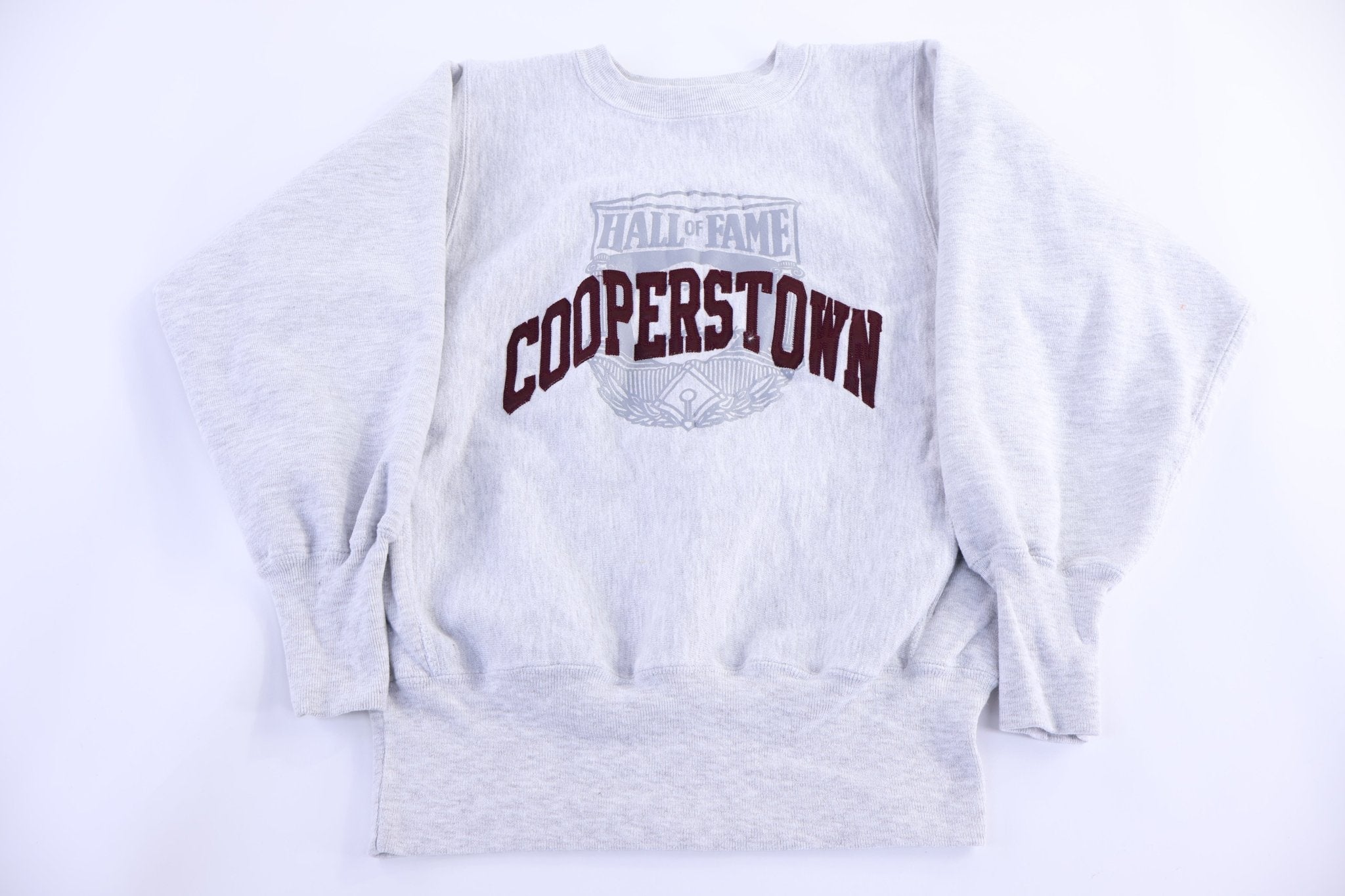 90's Champion Cooperstown Hall of Fame Reverse Weave Sweatshirt - Sweatshirt - Thrifted Threads