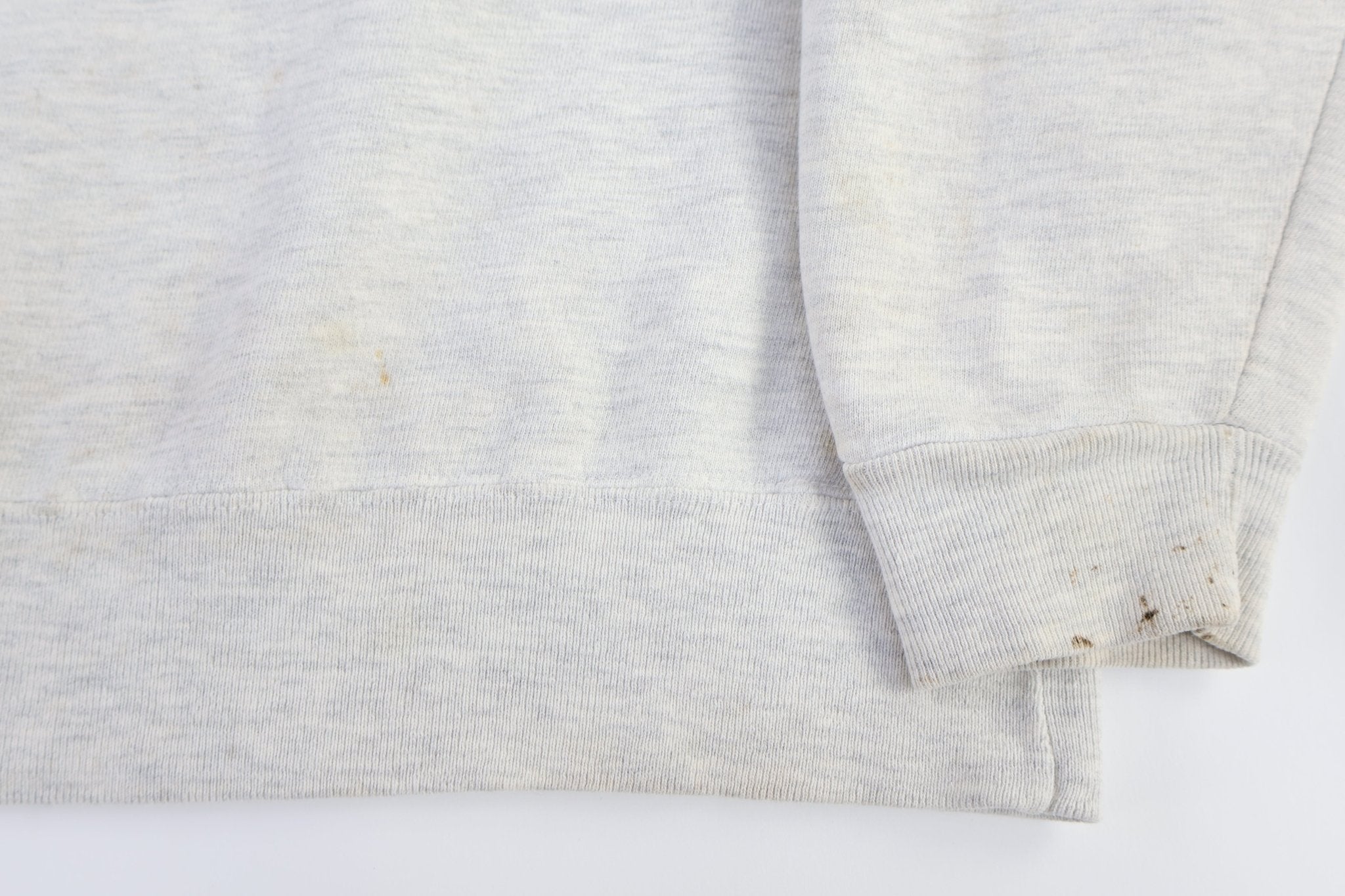 90's Champion Embroidered Logo Cream Sweatshirt - Sweatshirt - Thrifted Threads