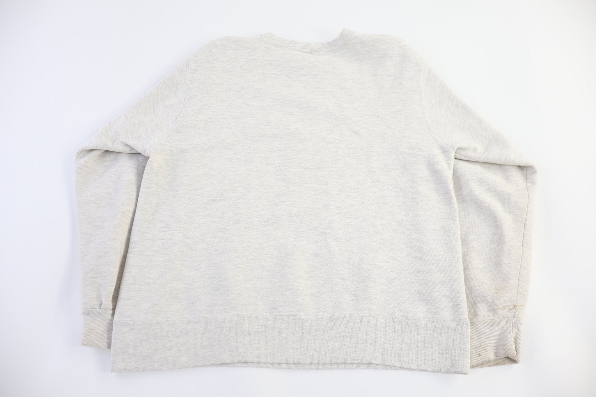 90's Champion Embroidered Logo Cream Sweatshirt - Sweatshirt - Thrifted Threads