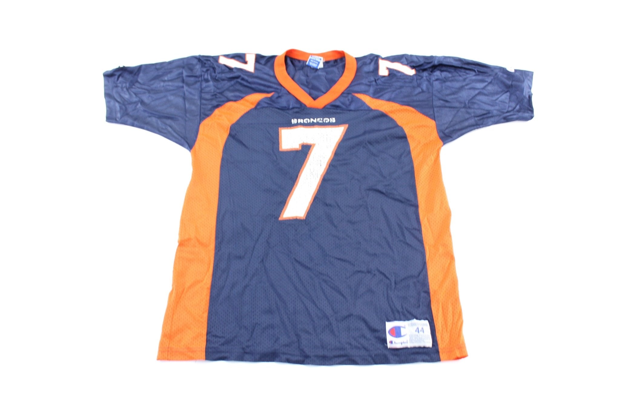 90's Champion Embroidered Logo Denver Broncos John Elway Football Jersey - ThriftedThreads.com