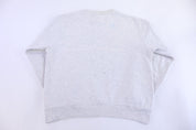 90's Champion Embroidered Logo Gray Blank Sweatshirt - Sweatshirt - Thrifted Threads