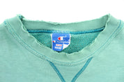 90's Champion Embroidered Logo Green Sweatshirt - ThriftedThreads.com