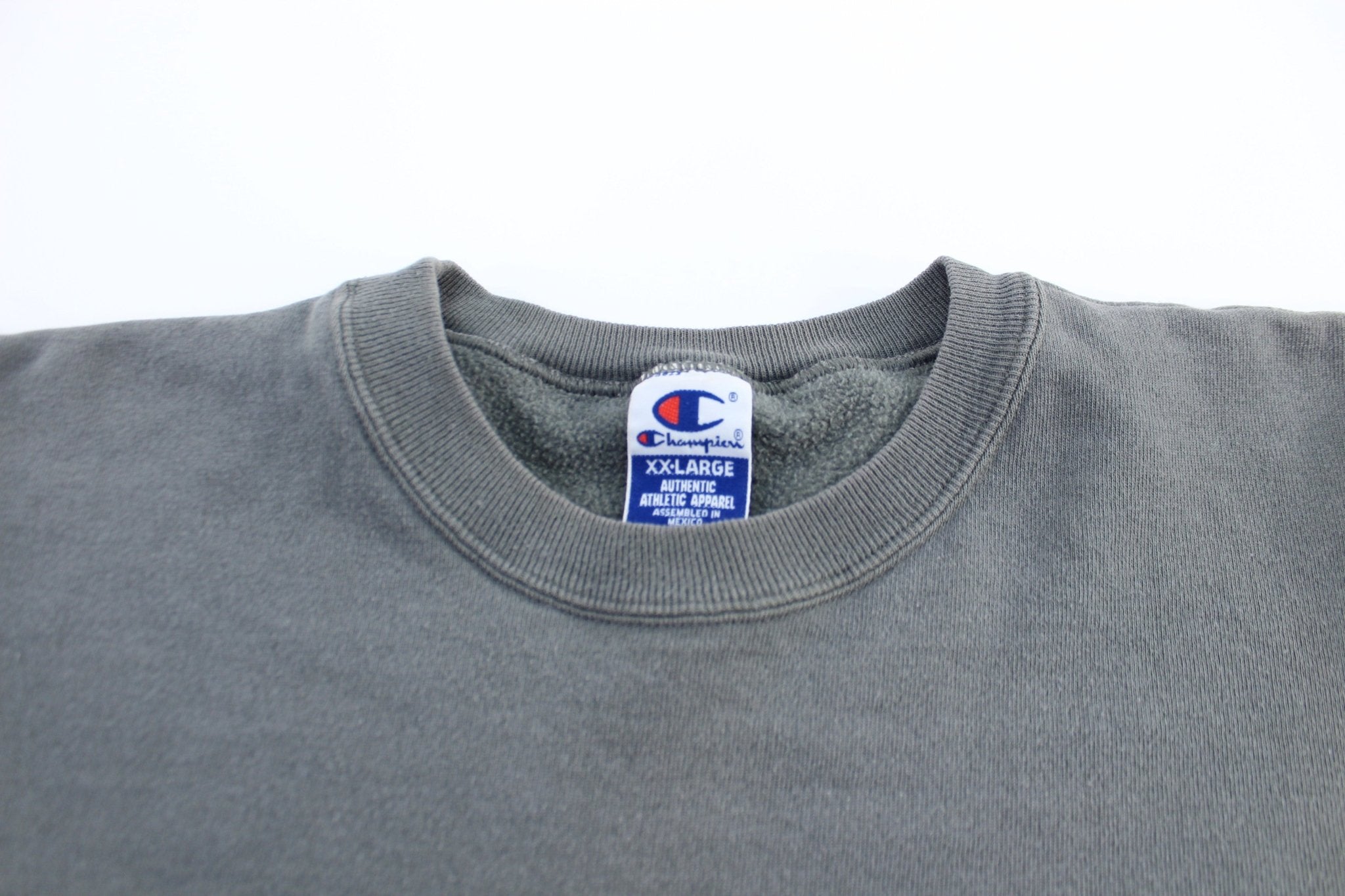 90's Champion Embroidered Logo Green Sweatshirt - ThriftedThreads.com