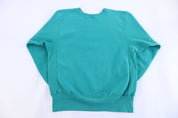 90's Champion Embroidered Logo Green Sweatshirt - Sweatshirt - Thrifted Threads