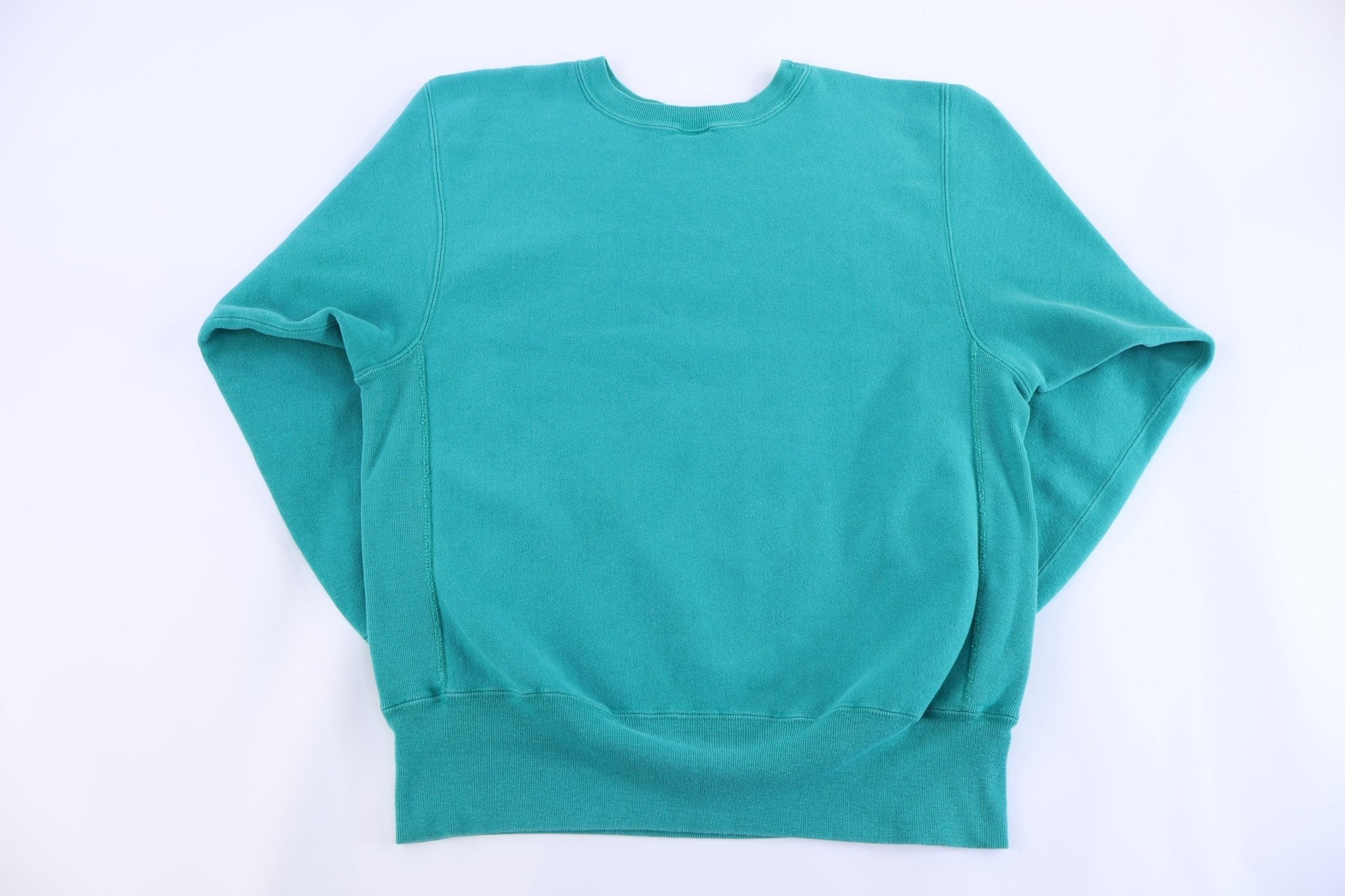 90's Champion Embroidered Logo Green Sweatshirt - Sweatshirt - Thrifted Threads