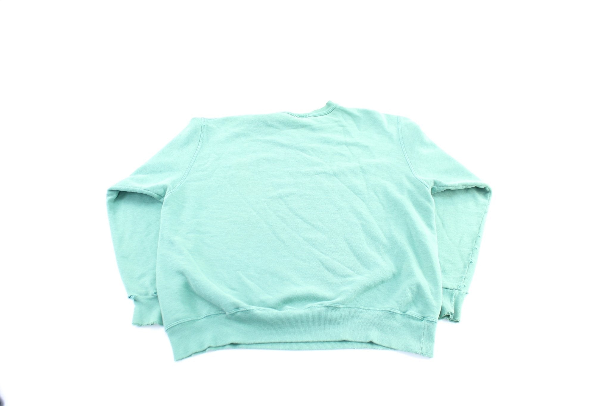 90's Champion Embroidered Logo Green Sweatshirt - Sweatshirts - Thrifted Threads