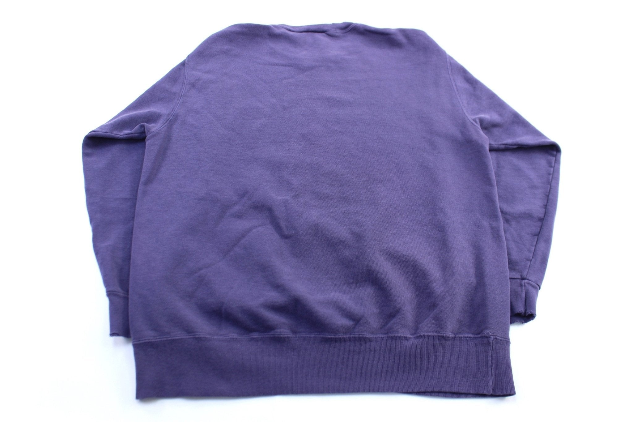 90's Champion Embroidered Logo Purple Sweatshirt - Sweatshirt - Thrifted Threads