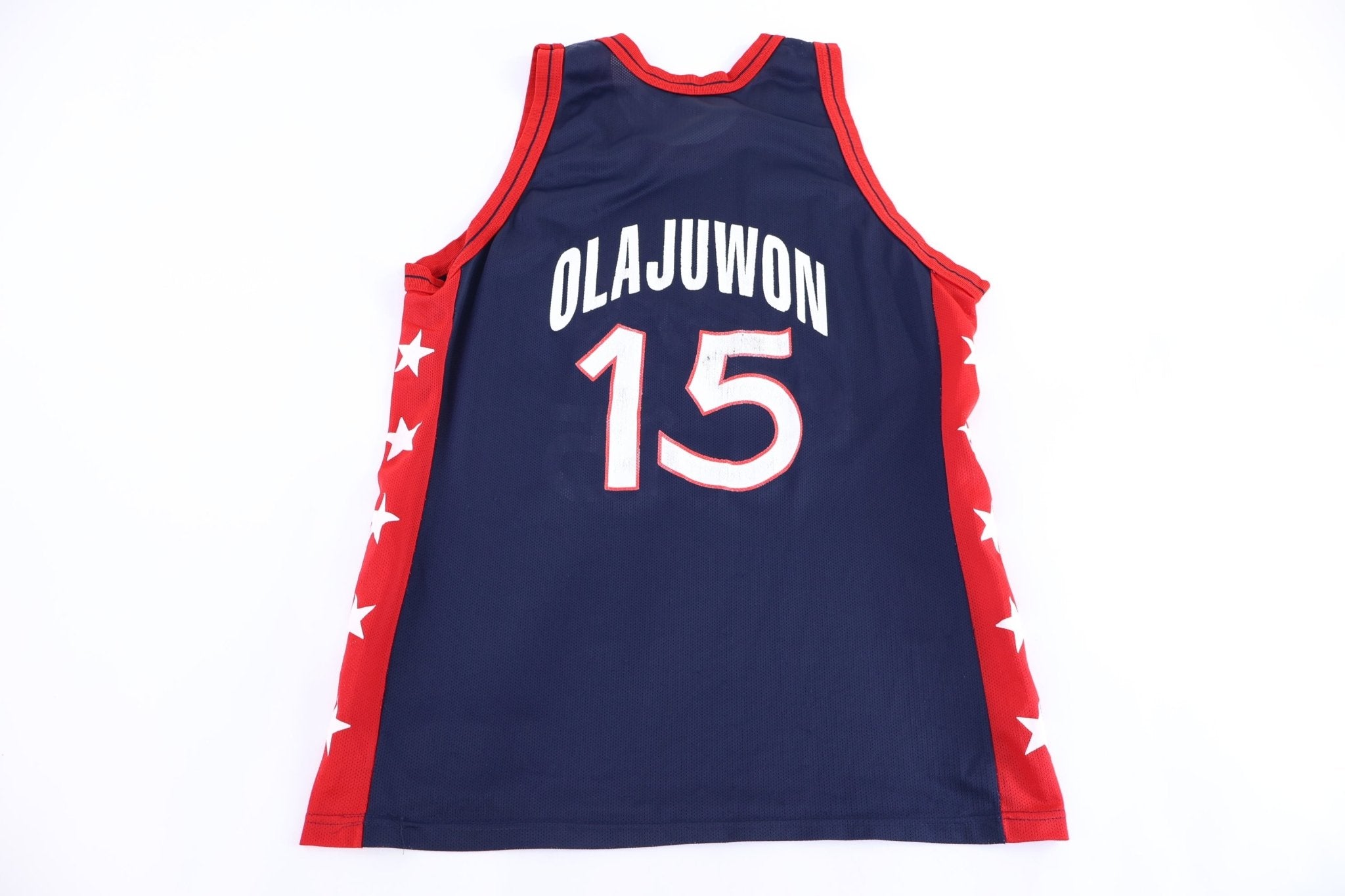 90's Champion Hakeem Olajuwon United States Basketball Jersey - Jerseys/Tanks - Thrifted Threads