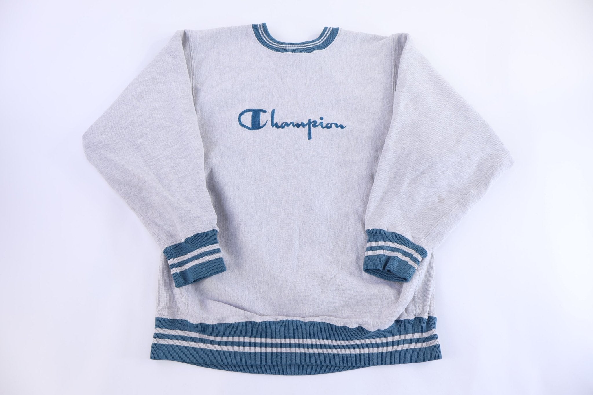 90's Champion Reverse Weave Embroidered Sweatshirt - Sweatshirt - Thrifted Threads