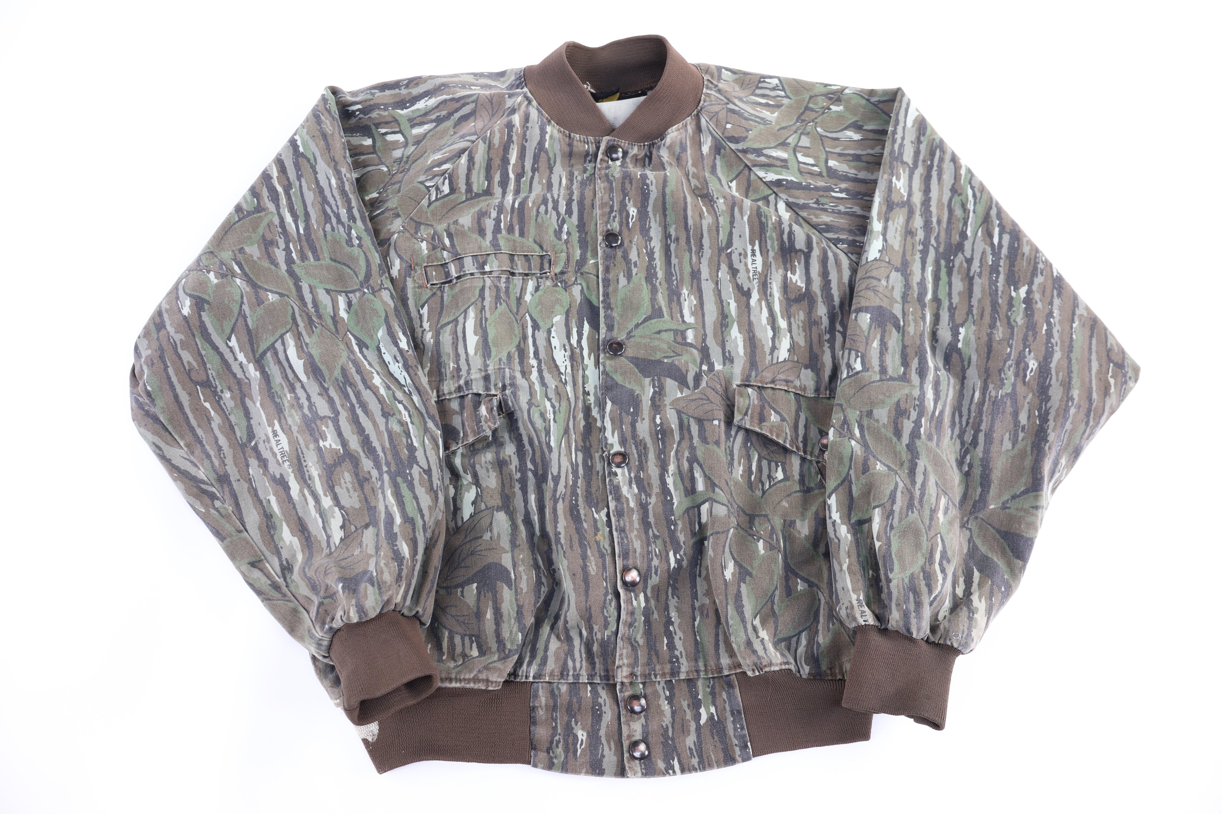 90's Charles Daly Camo Bomber Jacket - Jacket - Thrifted Threads