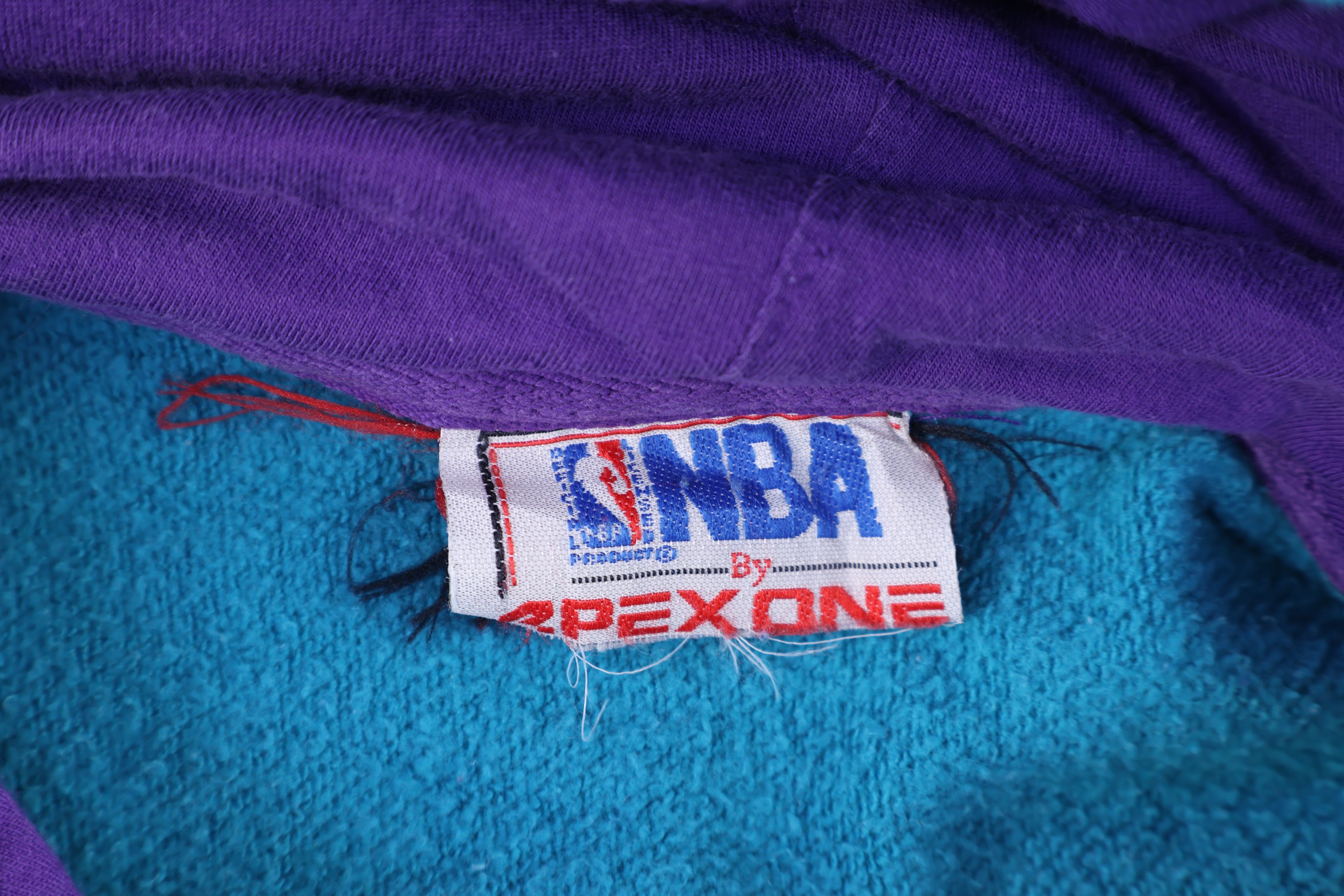 90's Charlotte Hornets Basketball Pullover Hoodie - Sweatshirt - Thrifted Threads