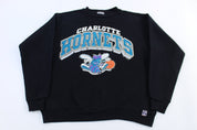 90's Charlotte Hornets Basketball Sweatshirt - Sweatshirt - Thrifted Threads
