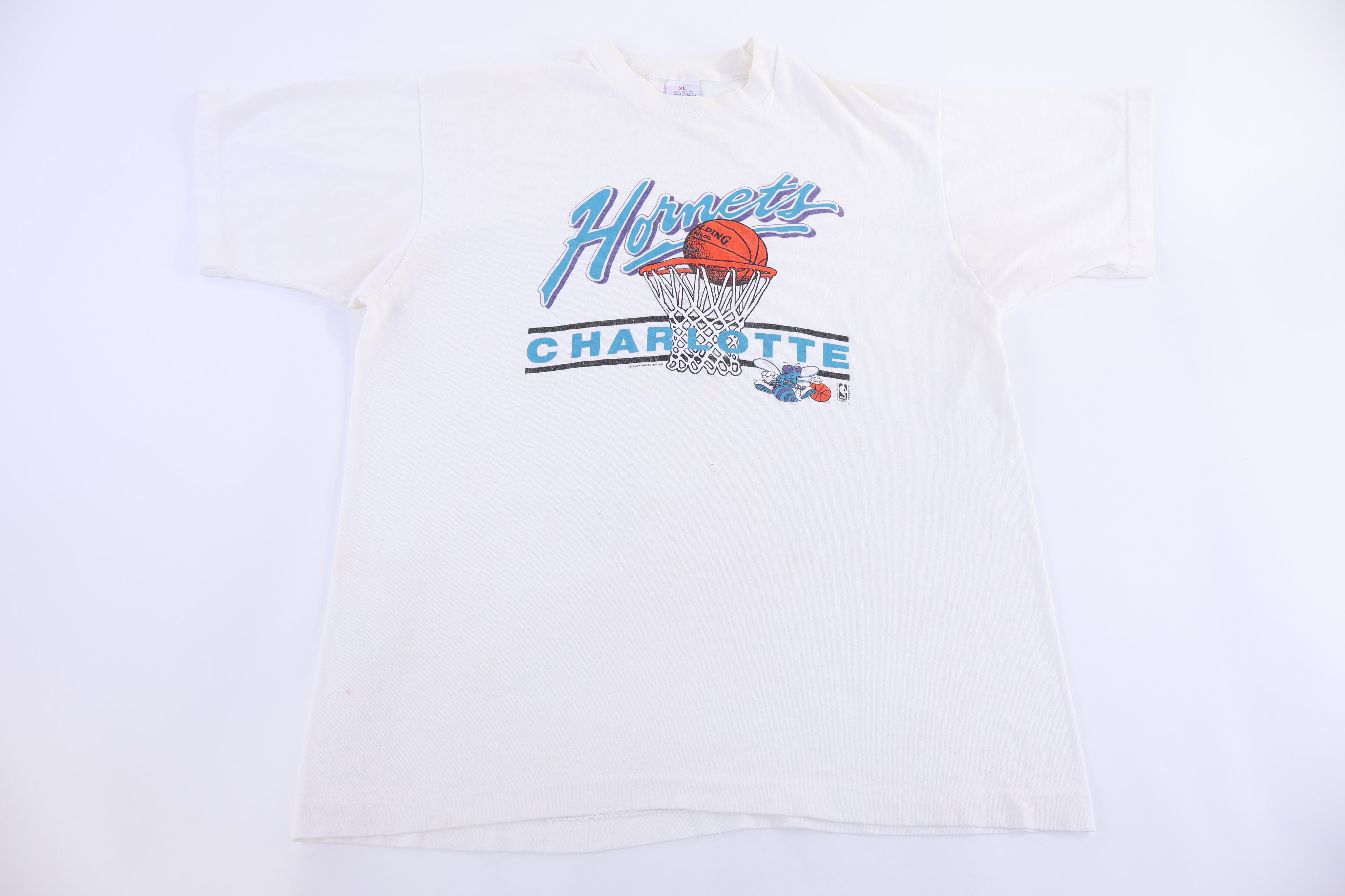 90's Charlotte Hornets Basketball T-shirt - Shirts & Tops - Thrifted Threads