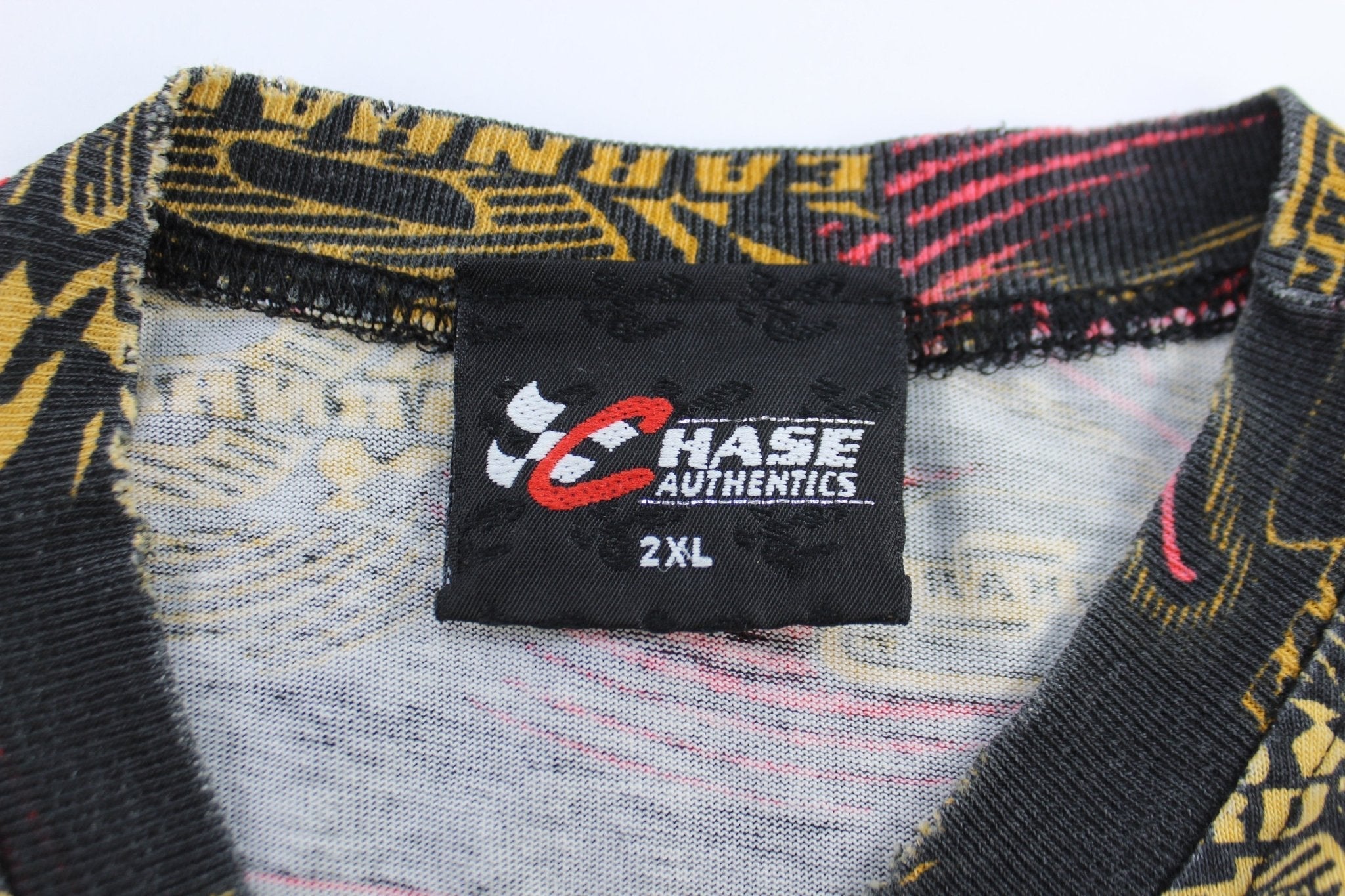 90's Chase Authentics Dale Earnhardt Jr All Over Print T-Shirt - T-Shirts - Thrifted Threads