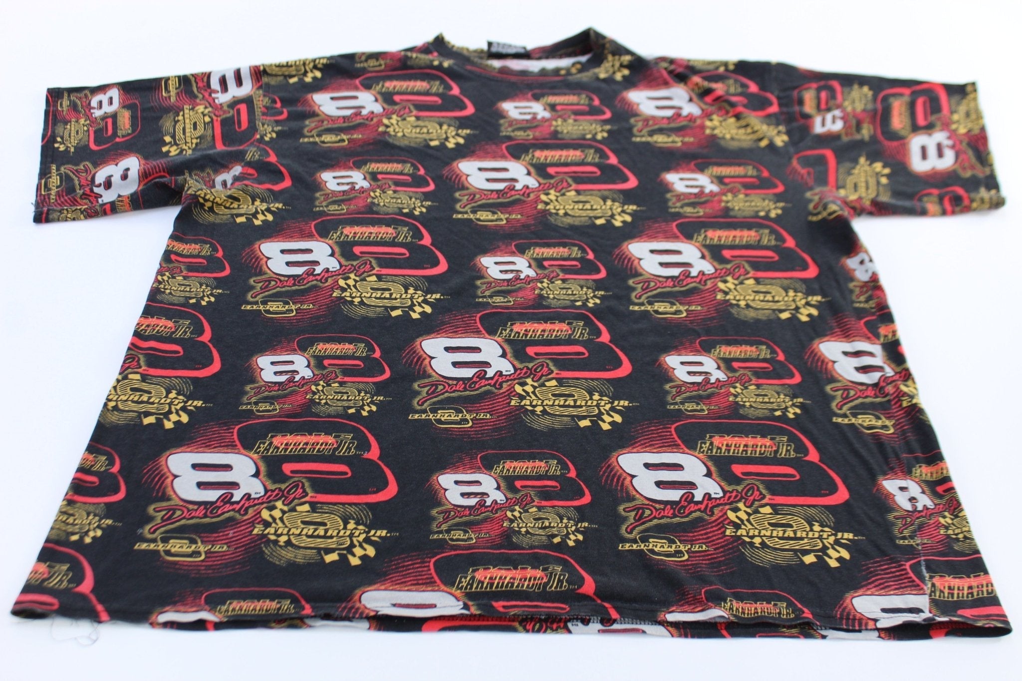 90's Chase Authentics Dale Earnhardt Jr All Over Print T-Shirt - T-Shirts - Thrifted Threads