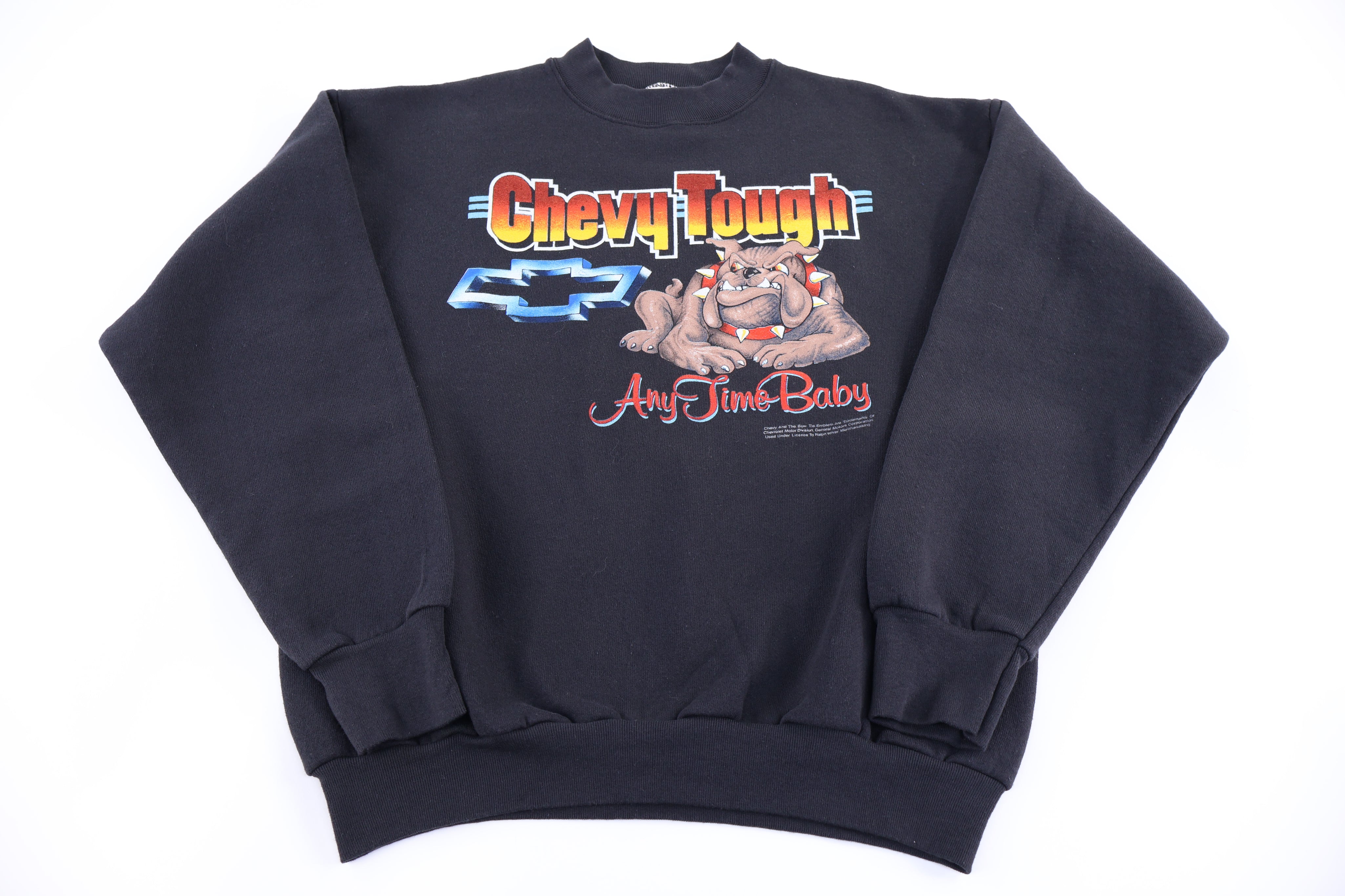 90's Chevy Tough Any Time Baby Sweatshirt - Sweatshirt - Thrifted Threads