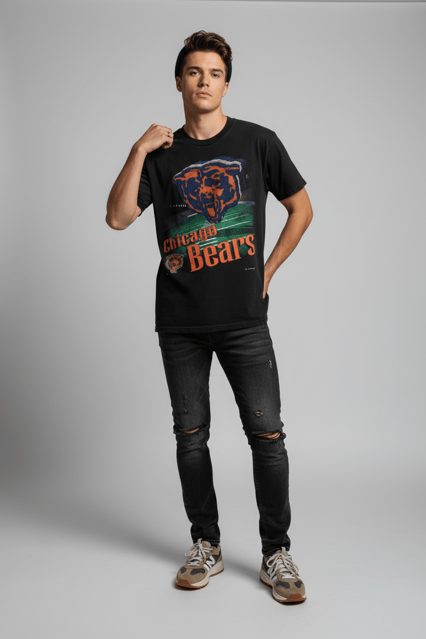 90's Chicago Bears Football T-shirt - ThriftedThreads.com