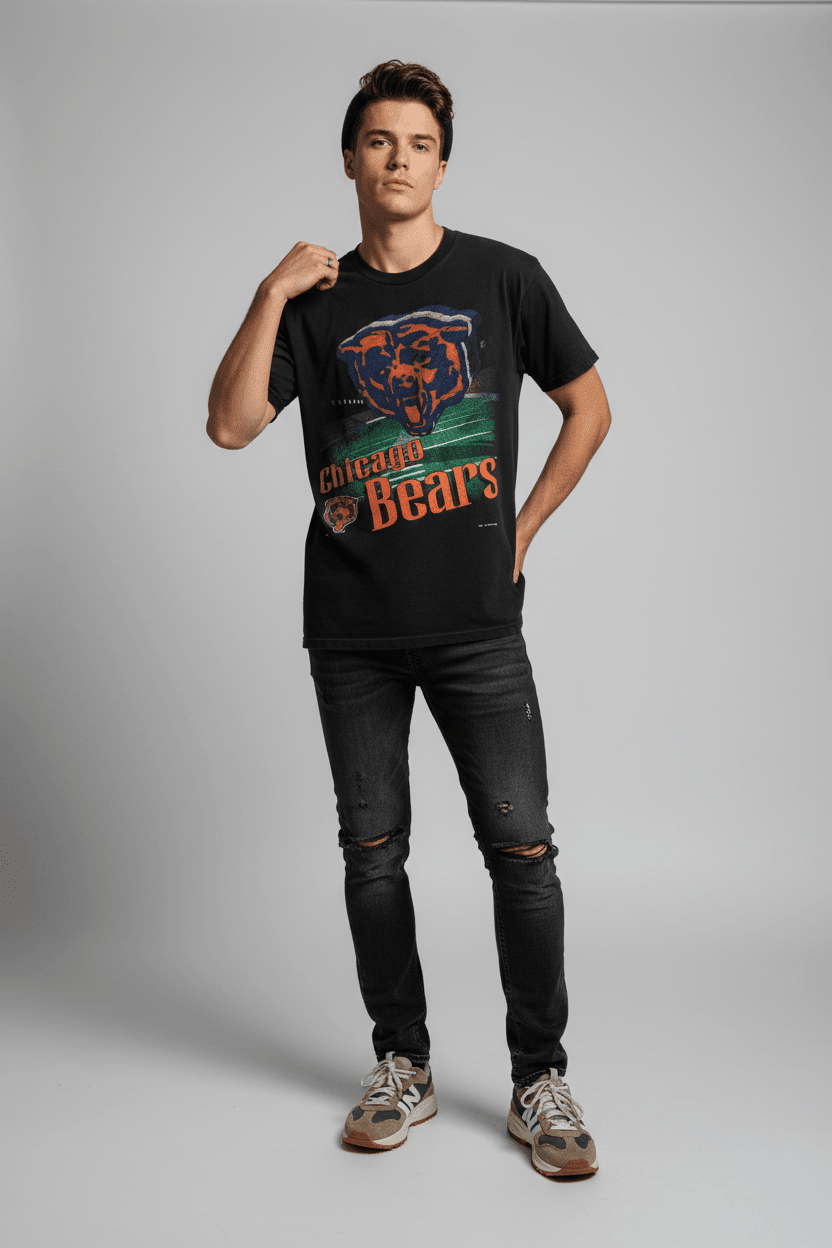 90's Chicago Bears Football T-shirt - Shirts & Tops - Thrifted Threads