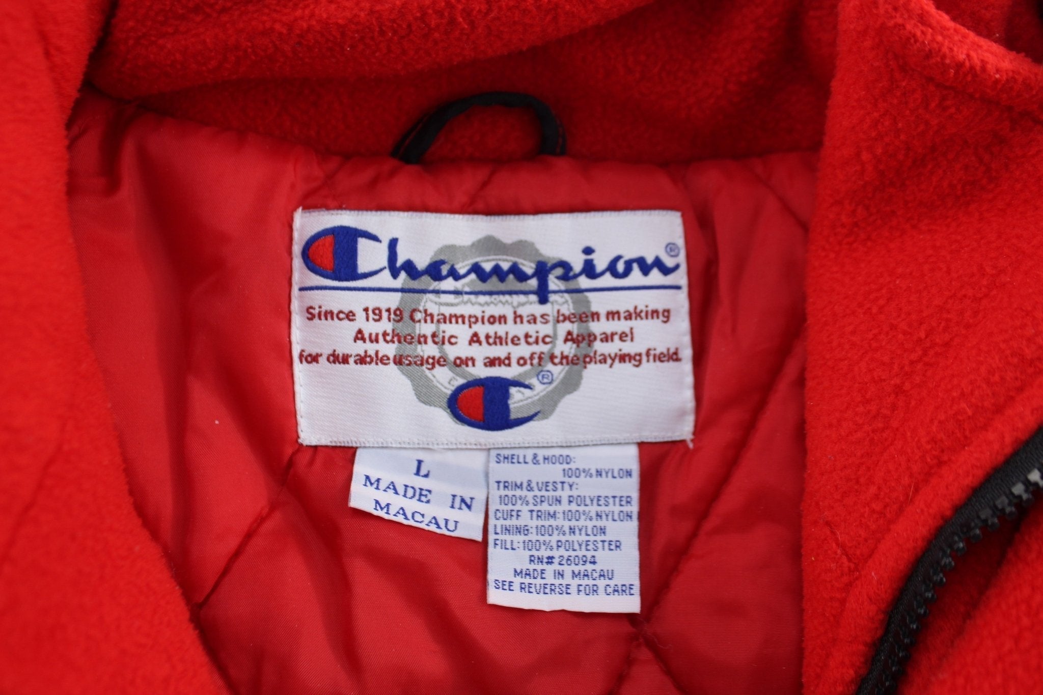 90's Chicago Blackhawks Embroidered Zip Up Jacket - Jacket - Thrifted Threads