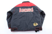 90's Chicago Blackhawks Embroidered Zip Up Jacket - Jacket - Thrifted Threads