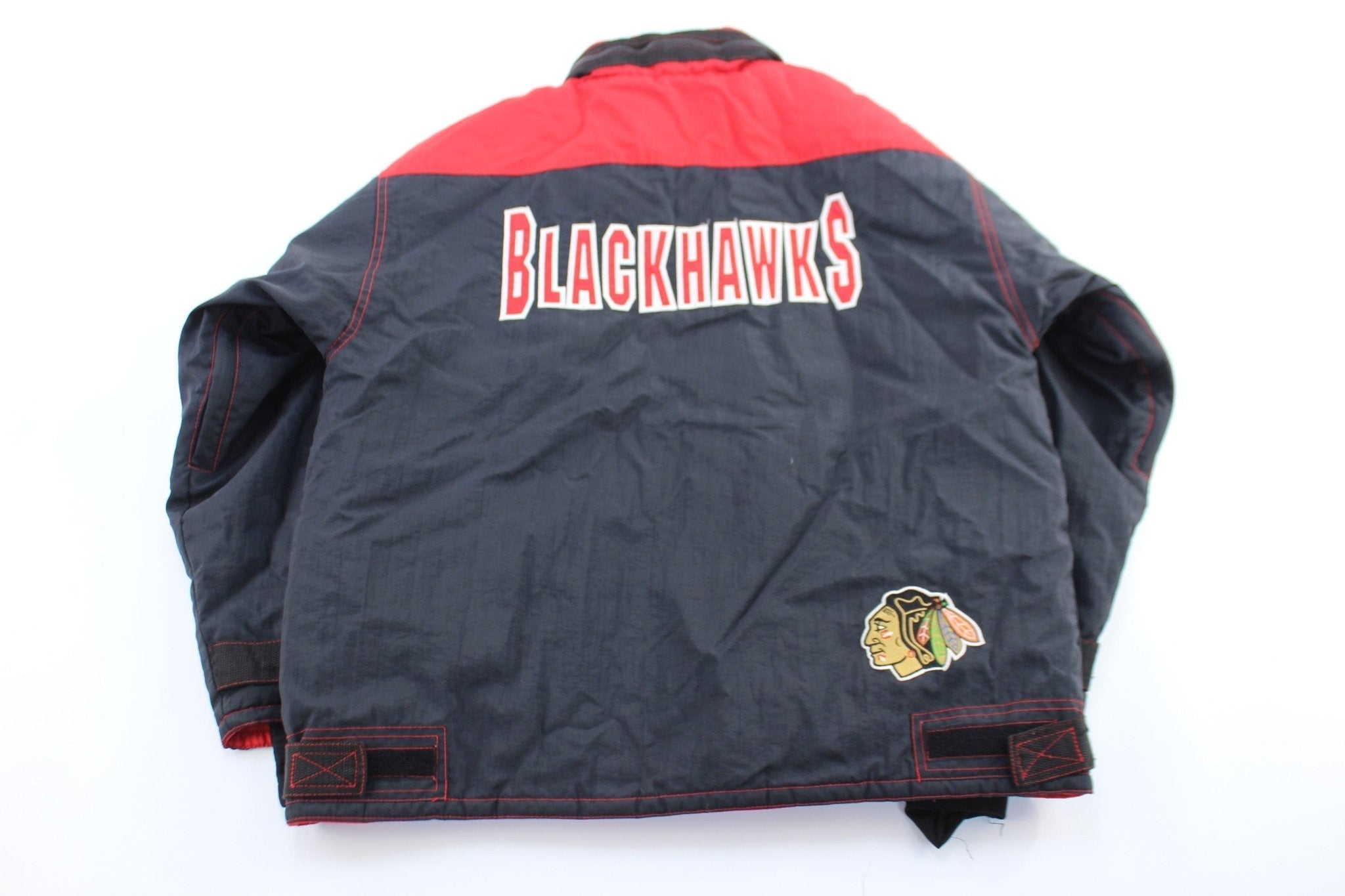 90's Chicago Blackhawks Embroidered Zip Up Jacket - Jacket - Thrifted Threads